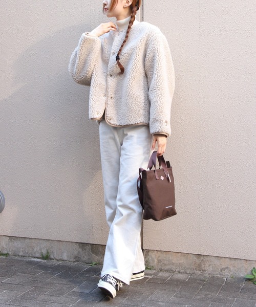 ORCIVAL(オーシバル)の「ORCIVAL/オーシバル ラウンドネックボアフリースブルゾン ROUND NECK BOA FLEECE BLOUSON OR-A0741 BFF(ブルゾン・レディース・ベージュ/チャコールグレー・2)」の20枚目の写真