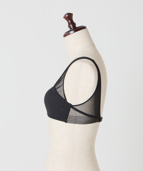 NICENICE MOMENT(ナイスナイスモーメント)の「NICENICE MOMENT/ナイスナイスモーメント MESH FINE STRAP BRA(その他アンダーウェア/インナー・レディース・ブラック/ベージュ/ブラック系その他・38/36)」の5枚目の写真