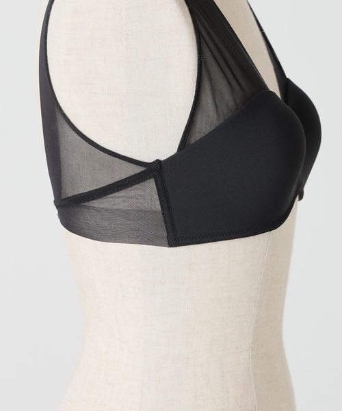 NICENICE MOMENT(ナイスナイスモーメント)の「NICENICE MOMENT/ナイスナイスモーメント MESH FINE STRAP BRA(その他アンダーウェア/インナー・レディース・ブラック/ベージュ/ブラック系その他・38/36)」の7枚目の写真