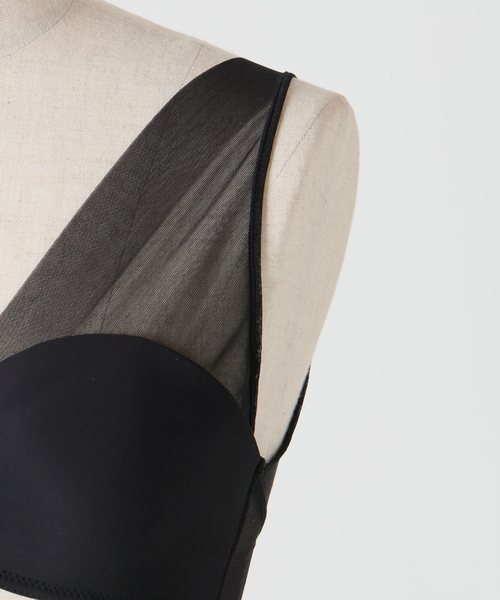 NICENICE MOMENT(ナイスナイスモーメント)の「NICENICE MOMENT/ナイスナイスモーメント MESH FINE STRAP BRA(その他アンダーウェア/インナー・レディース・ブラック/ベージュ/ブラック系その他・38/36)」の8枚目の写真