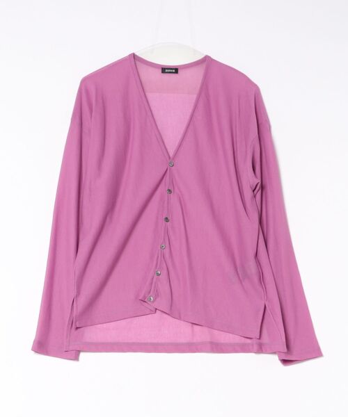 ZUCCa（ズッカ）の「SHEER HERRINGBONE INLAY（カーディガン/ボレロ・レディース・ピンク/ホワイト/ブラック・M size）」の3枚目の写真