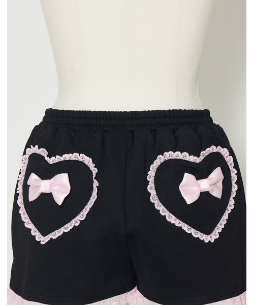 AVENCHUMU(アバンチュウム)の「Lace up & heart pocket short pants(その他パンツ・レディース・ブラック/ピンク/ブラック×ピンク・FREE)」の18枚目の写真