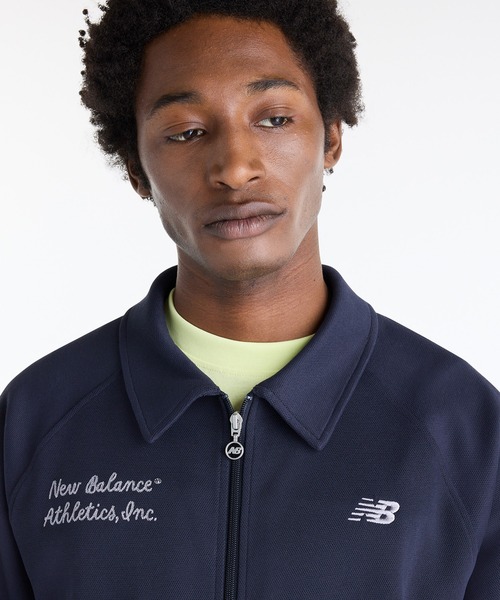 NEW BALANCE(ニューバランス)の「スポーツレガシーピケジャケット(ブルゾン・メンズ・アイボリー/スミクロ・X-LARGE/LARGE/MEDIUM/SMALL/XX-LARGE)」の9枚目の写真