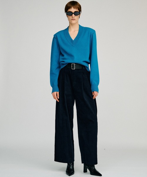 PRANK PROJECT(プランクプロジェクト)の「【2026Autumn Pre-Order】ベルテッドコーデュロイパンツ / Belted Corduroy Pants(その他パンツ・レディース・ピンク/ブラウン/ネイビー・38/36)」の9枚目の写真