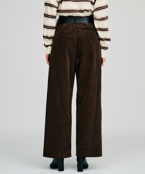 PRANK PROJECT(プランクプロジェクト)の「【2026Autumn Pre-Order】ベルテッドコーデュロイパンツ / Belted Corduroy Pants(その他パンツ・レディース・ピンク/ブラウン/ネイビー・38/36)」の16枚目の写真