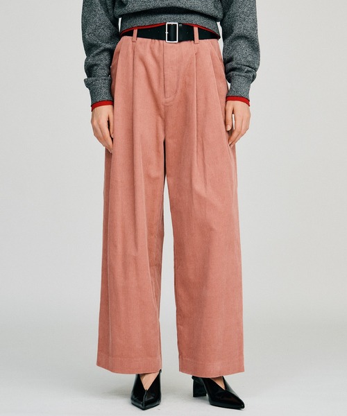 PRANK PROJECT(プランクプロジェクト)の「【2026Autumn Pre-Order】ベルテッドコーデュロイパンツ / Belted Corduroy Pants(その他パンツ・レディース・ピンク/ブラウン/ネイビー・38/36)」の11枚目の写真