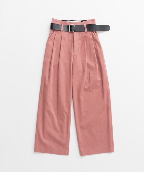 PRANK PROJECT(プランクプロジェクト)の「【2026Autumn Pre-Order】ベルテッドコーデュロイパンツ / Belted Corduroy Pants(その他パンツ・レディース・ピンク/ブラウン/ネイビー・38/36)」の18枚目の写真