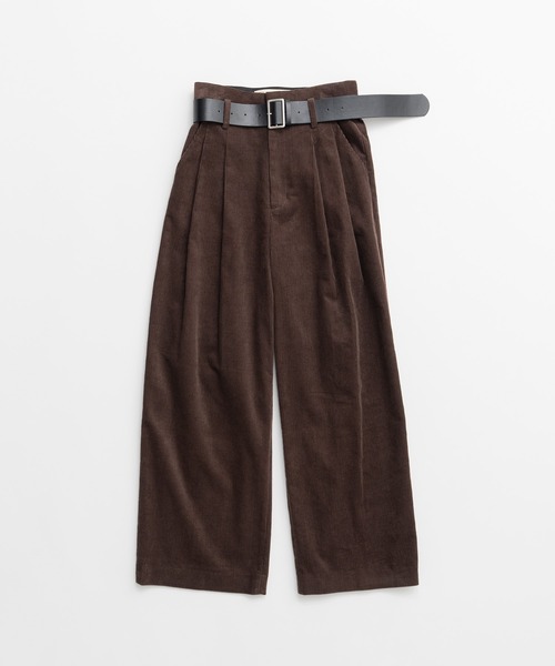 PRANK PROJECT(プランクプロジェクト)の「【2026Autumn Pre-Order】ベルテッドコーデュロイパンツ / Belted Corduroy Pants(その他パンツ・レディース・ピンク/ブラウン/ネイビー・38/36)」の19枚目の写真