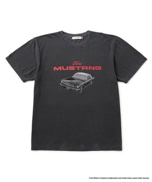 GOOD ROCK SPEED(グッドロックスピード)の「【GOOD ROCK SPEED/グッドロックスピード】マスタングモチーフTシャツ(Tシャツ/カットソー・メンズ・ホワイト/チャコールグレー・L/S/M)」の6枚目の写真