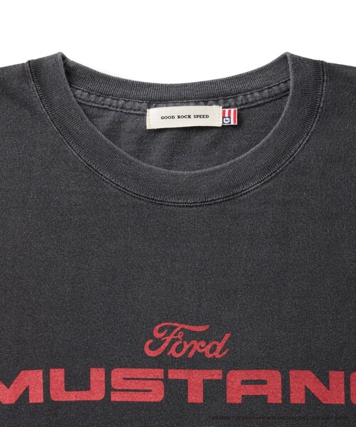 GOOD ROCK SPEED(グッドロックスピード)の「【GOOD ROCK SPEED/グッドロックスピード】マスタングモチーフTシャツ(Tシャツ/カットソー・メンズ・ホワイト/チャコールグレー・L/S/M)」の8枚目の写真