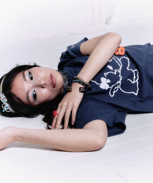 twins(nemne store)(ツインズ)の「twin puppies tee(Tシャツ/カットソー・レディース・Navy/White・SMALL/MEDIUM/LARGE)」の8枚目の写真