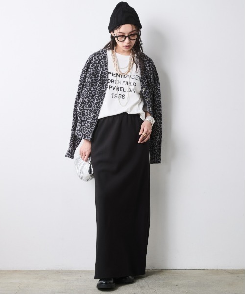 CHIC STYLE(シックスタイル)の「レオパードプリントVネックニットカーディガン<大きいサイズ有>シックスタイル(カーディガン/ボレロ・レディース・ブラウン系/グレー系・L~LL/M/5L~6L/3L~4L)」の21枚目の写真