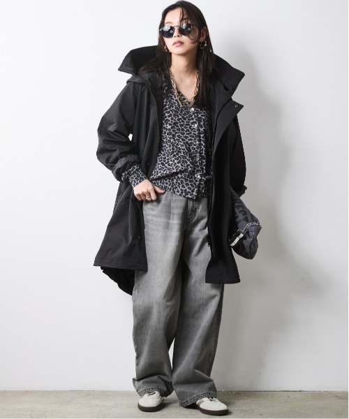 CHIC STYLE(シックスタイル)の「レオパードプリントVネックニットカーディガン<大きいサイズ有>シックスタイル(カーディガン/ボレロ・レディース・ブラウン系/グレー系・L~LL/M/5L~6L/3L~4L)」の16枚目の写真