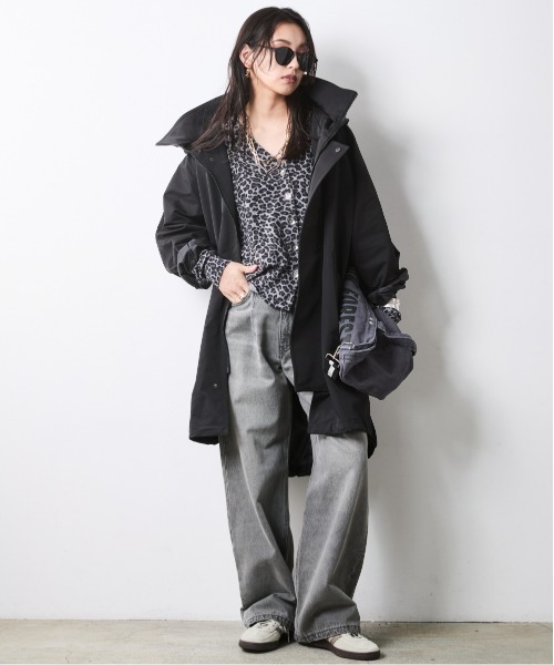 CHIC STYLE(シックスタイル)の「レオパードプリントVネックニットカーディガン<大きいサイズ有>シックスタイル(カーディガン/ボレロ・レディース・ブラウン系/グレー系・L~LL/M/5L~6L/3L~4L)」の17枚目の写真