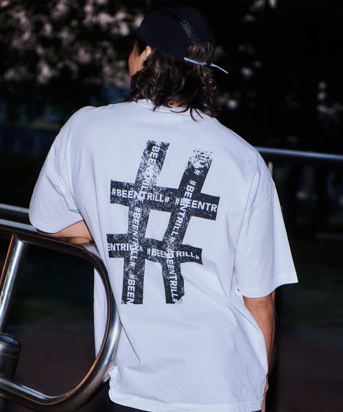 BEENTRILL(ビントリル)の「ヴィンテージハッシュタグジャイアントフィットメッシュ半袖Tシャツ(ホワイト)(Tシャツ/カットソー・レディース・その他・SMALL/MEDIUM/LARGE/X-LARGE)」の7枚目の写真
