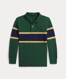 POLO RALPH LAUREN CHILDRENSWEAR（ポロ ラルフ ローレン チルドレンズウェア）の「ストライプド コットン メッシュ ポロシャツ（ポロシャツ）」