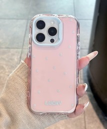 THE MILES（ザ マイルズ）の「"01"≪iPhone17/iPhone17Pro/iPhone17Promax 対応≫ドット & ポイントカラー カラークリア iPhoneケース（スマホケース/カバー）」