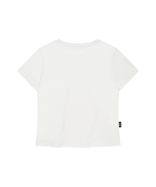 LMR(エルエムアール)の「ヴィンテージフローラルロゴスリム半袖TシャツWHITE(Tシャツ/カットソー・レディース・ホワイト・SMALL)」の3枚目の写真