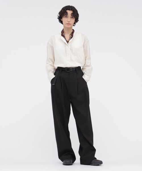 MARGARET HOWELL(マーガレットハウエル)の「ORGANIC COTTON TWILL(その他パンツ・レディース・ブラック/ベージュ・1/2/3)」の2枚目の写真