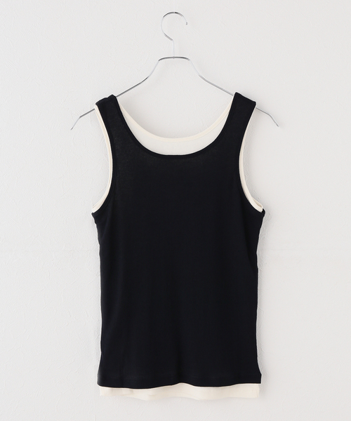 JOURNAL STANDARD(ジャーナルスタンダード)の「【2枚セット】SHEER SKINレイヤードノースリーブ(Tシャツ/カットソー・レディース・ネイビー/ボルドー/レッド・FREE)」の11枚目の写真