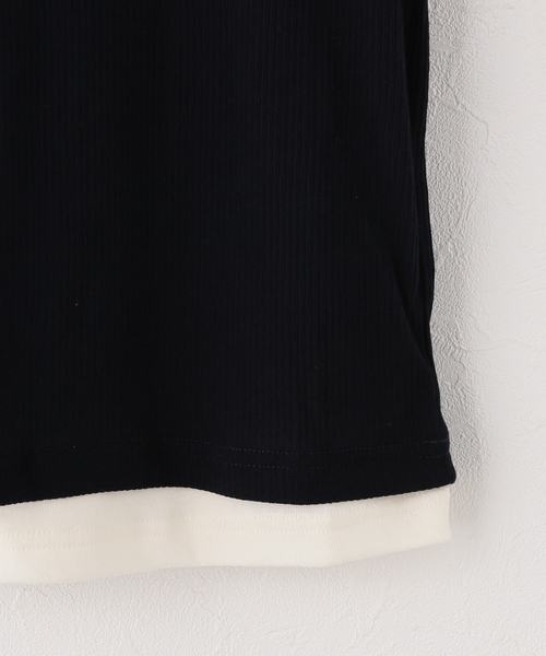 JOURNAL STANDARD(ジャーナルスタンダード)の「【2枚セット】SHEER SKINレイヤードノースリーブ(Tシャツ/カットソー・レディース・ネイビー/ボルドー/レッド・FREE)」の13枚目の写真