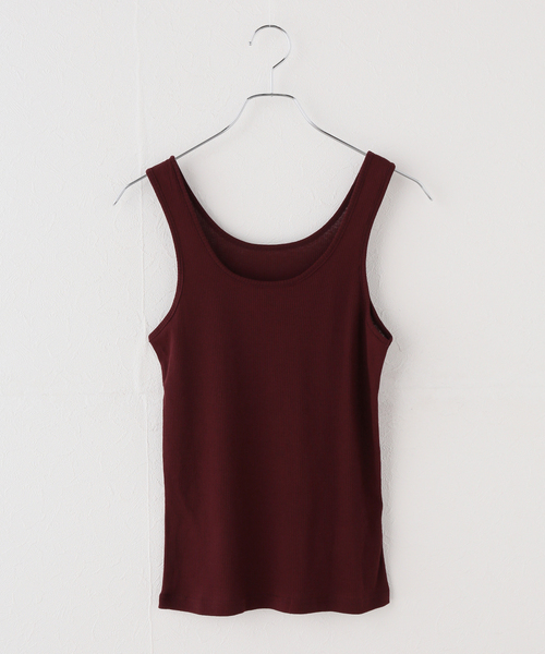 JOURNAL STANDARD(ジャーナルスタンダード)の「【2枚セット】SHEER SKINレイヤードノースリーブ(Tシャツ/カットソー・レディース・ネイビー/ボルドー/レッド・FREE)」の18枚目の写真