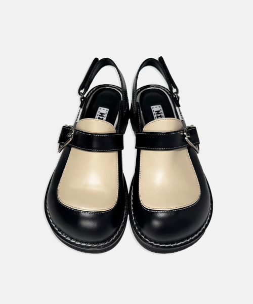 hippu（ヒプ）の「Slingback Loafer Black&Ivory（サンダル・レディース・その他・25.5cm/22.5cm/23cm/23.5cm/24cm/24.5cm/25cm/22cm）」の5枚目の写真