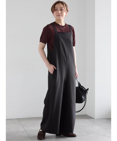 Te chichi(テチチ)の「麻調サロペット(サロペット/オーバーオール・レディース・ブラック/グレー・F)」の11枚目の写真