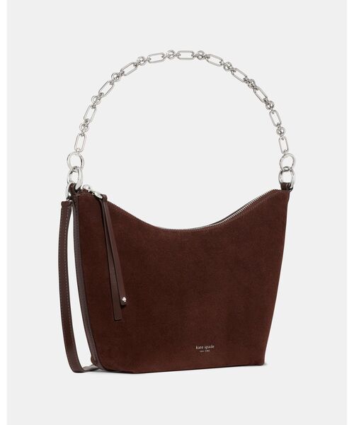 kate spade new york（ケイトスペード ニューヨーク）の「ヘイロー スエード チェーン ショルダー バッグ（ショルダーバッグ・レディース・ブラウン・ONESIZE）」の4枚目の写真
