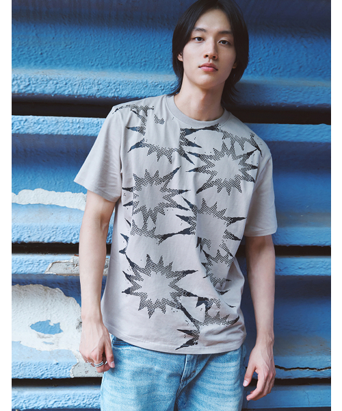 LORES(ロアス)の「Burst S/S Tee - Sand(Tシャツ/カットソー・レディース・その他・MEDIUM/LARGE/SMALL)」の1枚目の写真