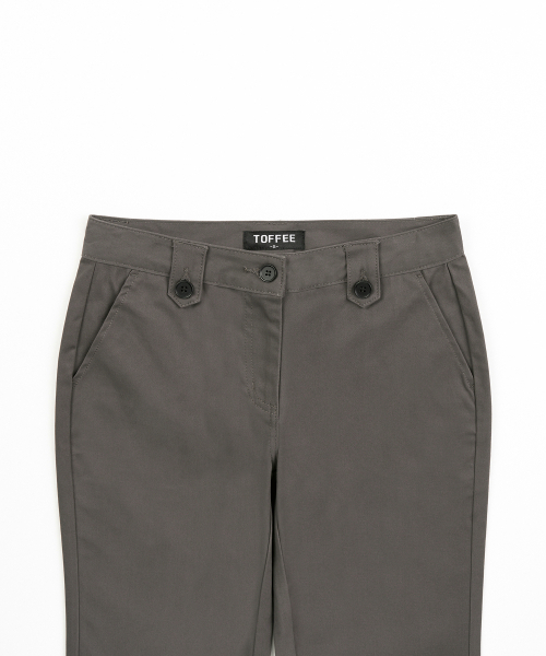 TOFFEE WOMEN(トフィーウィメン)の「Wベルトループシャーリングbootカットパンツ (CHARCOAL)(その他パンツ・レディース・その他・SMALL/MEDIUM/LARGE)」の2枚目の写真