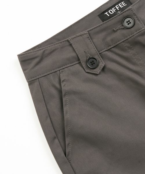 TOFFEE WOMEN(トフィーウィメン)の「Wベルトループシャーリングbootカットパンツ (CHARCOAL)(その他パンツ・レディース・その他・SMALL/MEDIUM/LARGE)」の3枚目の写真