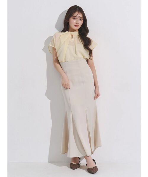 MERCURYDUO(マーキュリーデュオ)の「バックレースアップストレッチマーメイドスカート(スカート・レディース・アイボリー/ブラック・SMALL/MEDIUM)」の17枚目の写真