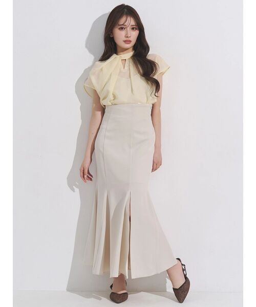 MERCURYDUO(マーキュリーデュオ)の「バックレースアップストレッチマーメイドスカート(スカート・レディース・アイボリー/ブラック・SMALL/MEDIUM)」の18枚目の写真