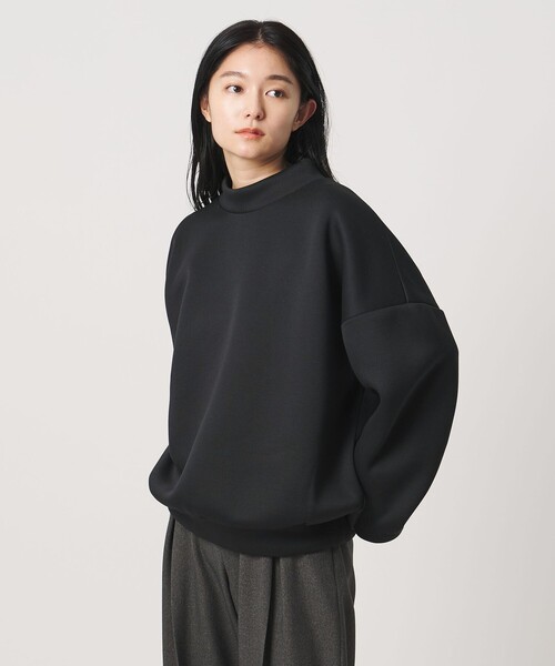 MARW UNITED ARROWS(マルゥ ユナイテッドアローズ)の「<MARW UNITED ARROWS>ボトルネック ダンボール プルオーバー(スウェット・レディース・ブラック/ダークブラウン/ホワイト・FREE)」の2枚目の写真
