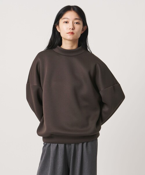 MARW UNITED ARROWS(マルゥ ユナイテッドアローズ)の「<MARW UNITED ARROWS>ボトルネック ダンボール プルオーバー(スウェット・レディース・ブラック/ダークブラウン/ホワイト・FREE)」の4枚目の写真