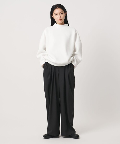 MARW UNITED ARROWS(マルゥ ユナイテッドアローズ)の「<MARW UNITED ARROWS>ボトルネック ダンボール プルオーバー(スウェット・レディース・ブラック/ダークブラウン/ホワイト・FREE)」の8枚目の写真
