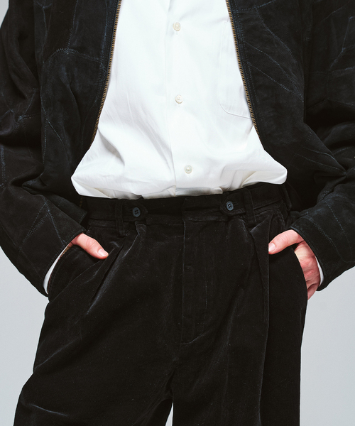 417 EDIFICE（フォーワンセブンエディフィス）の「コーデュロイ 1タック テーパードパンツ（スラックス・メンズ・チャコールグレー/ワインレッド/ブラック/ベージュ系その他・MEDIUM/SMALL/LARGE）」の21枚目の写真