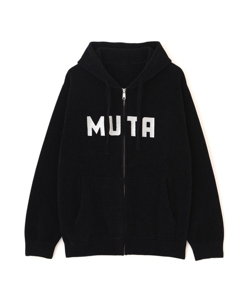 muta marine（ムータ・マリン）の「muta MARINE/ムータ マリン/別注モールニットパーカー（Tシャツ/カットソー・メンズ・グレー/ブラック・7/6/5/8）」の7枚目の写真