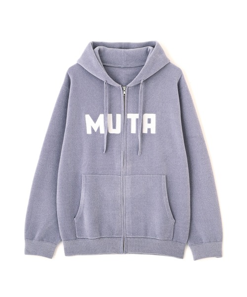 muta marine（ムータ・マリン）の「muta MARINE/ムータ マリン/別注モールニットパーカー（Tシャツ/カットソー・メンズ・グレー/ブラック・7/6/5/8）」の12枚目の写真