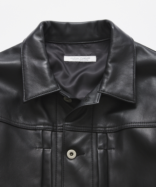 JOURNAL STANDARD(ジャーナルスタンダード)の「シープ レザー トラッカー(ライダースジャケット・メンズ・ブラック・SMALL/MEDIUM/LARGE)」の18枚目の写真