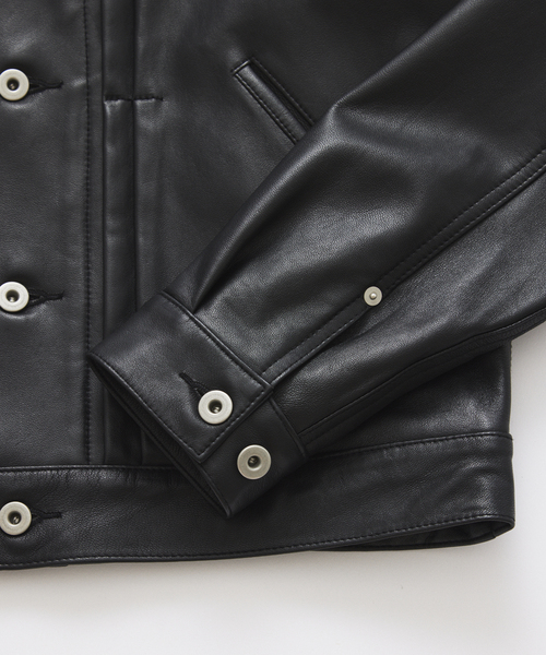 JOURNAL STANDARD(ジャーナルスタンダード)の「シープ レザー トラッカー(ライダースジャケット・メンズ・ブラック・SMALL/MEDIUM/LARGE)」の20枚目の写真