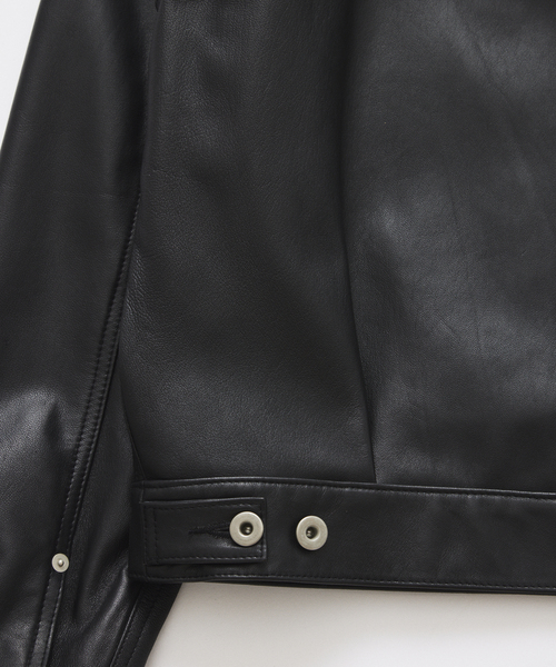 JOURNAL STANDARD(ジャーナルスタンダード)の「シープ レザー トラッカー(ライダースジャケット・メンズ・ブラック・SMALL/MEDIUM/LARGE)」の21枚目の写真
