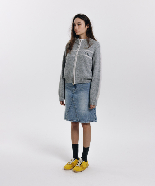 haag(ヘイグ)の「a lined zip-cardigan (grey)(カーディガン/ボレロ・レディース・その他・FREE)」の7枚目の写真