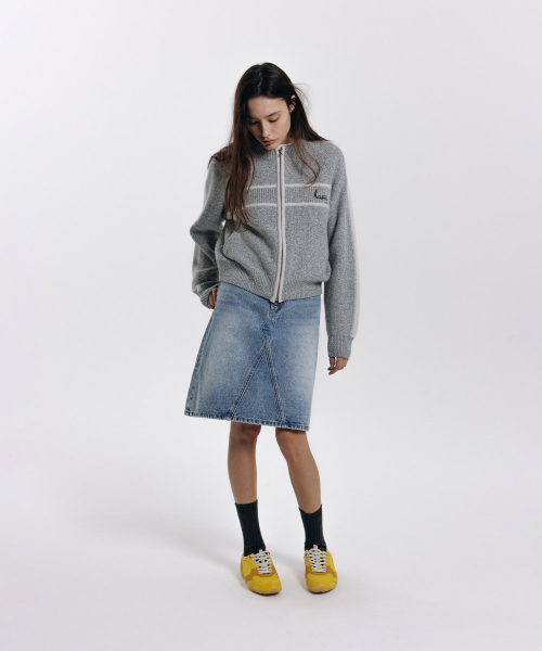 haag(ヘイグ)の「a lined zip-cardigan (grey)(カーディガン/ボレロ・レディース・その他・FREE)」の11枚目の写真