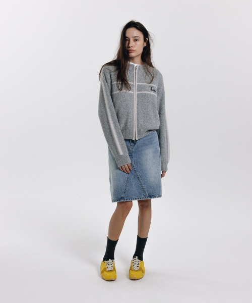 haag(ヘイグ)の「a lined zip-cardigan (grey)(カーディガン/ボレロ・レディース・その他・FREE)」の13枚目の写真