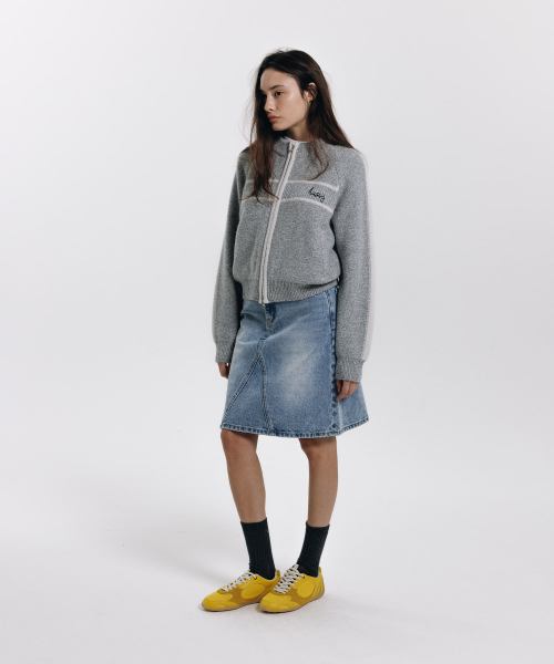 haag(ヘイグ)の「a lined zip-cardigan (grey)(カーディガン/ボレロ・レディース・その他・FREE)」の14枚目の写真
