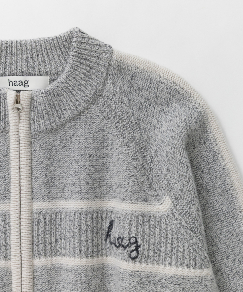 haag(ヘイグ)の「a lined zip-cardigan (grey)(カーディガン/ボレロ・レディース・その他・FREE)」の17枚目の写真