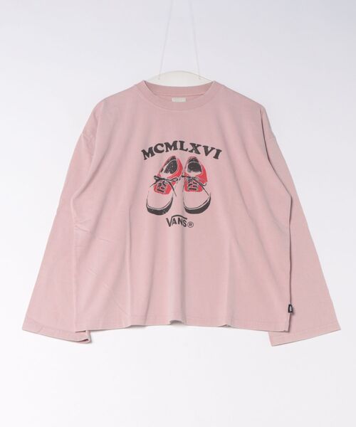 VANS(バンズ)の「VANS ヴァンズ W authentic PT LS-TSHIRT ロングスリーブ 126K3020001 ABC-MART限定 PINK(Tシャツ/カットソー・レディース・ピンク・MEDIUM/SMALL)」の1枚目の写真
