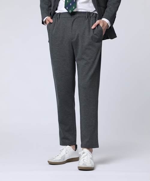 Psycho Bunny(サイコバニー)の「ハニカムJQ 4WAYストレッチセットアップパンツ(スラックス・メンズ・グレー/ブラウン・X-LARGE/MEDIUM/LARGE)」の1枚目の写真